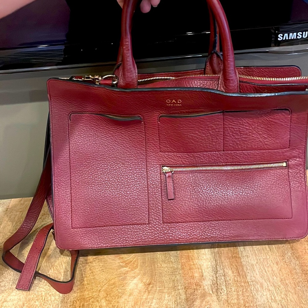 OAD burgundy bag